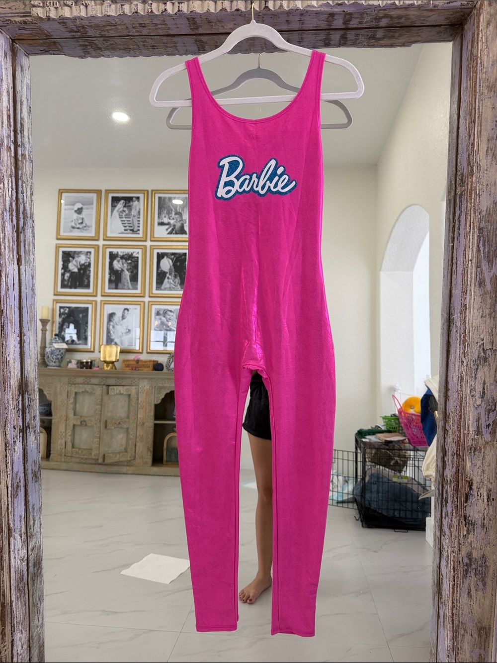 BARBIE Halloween Costume Pink Fitted Jumpsuit XS/S